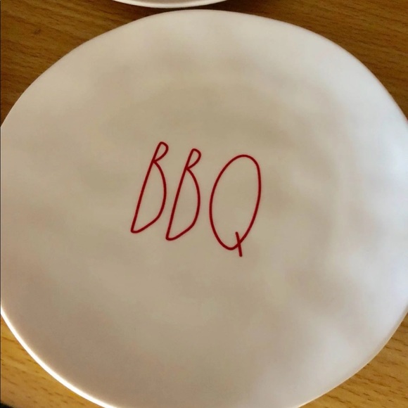 NWT RAE DUNN 4 Melamine Plates “SUMMER BBQ” - Picture 6 of 10